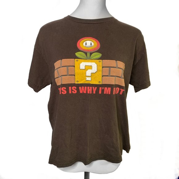 Nintendo Tops - This is Why I'm Hot Mario Shirt Size Unisex L